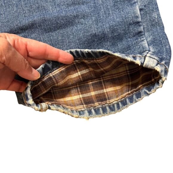 Levi's 550 Men's Flannel Lined Relaxed Fit Blue Denim Straight Leg Jeans 40 x 30 - Picture 6 of 10